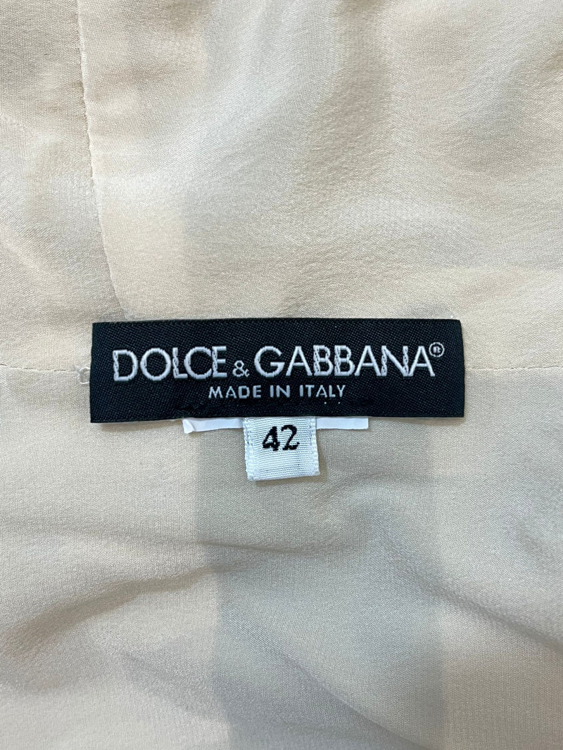 Dolce & Gabbana Cotton Polk Dot Dress. Size 42IT