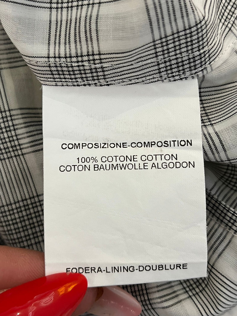 Saint Laurent Checked Cotton Shirt. Size 40FR