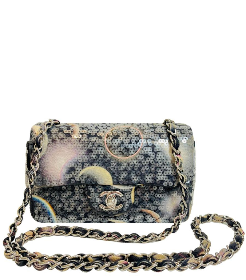 Chanel Sequin Moon Mini Flap Bag