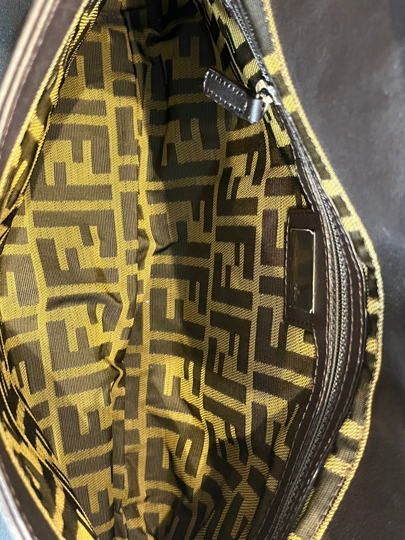 Fendi Vintage 'Fendi' Logo Leather Bag