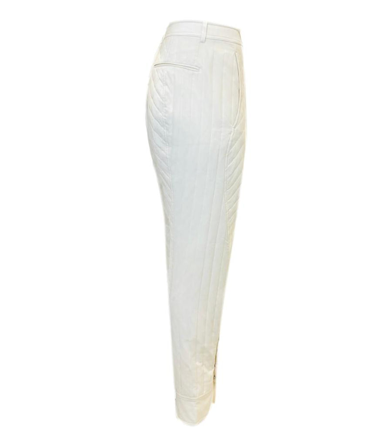 Sportmax Quilted Silk Trousers. Size 36FR