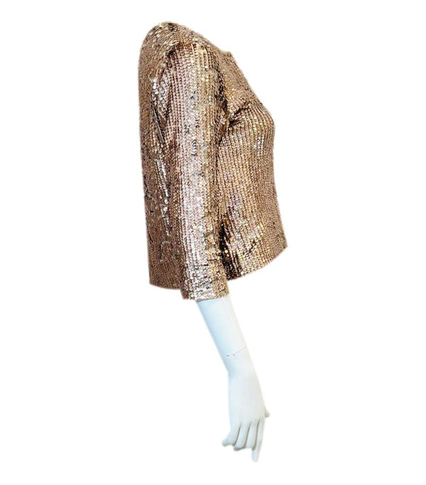 Dolce & Gabbana Sequined Virgin Wool Cardigan. Size 40IT