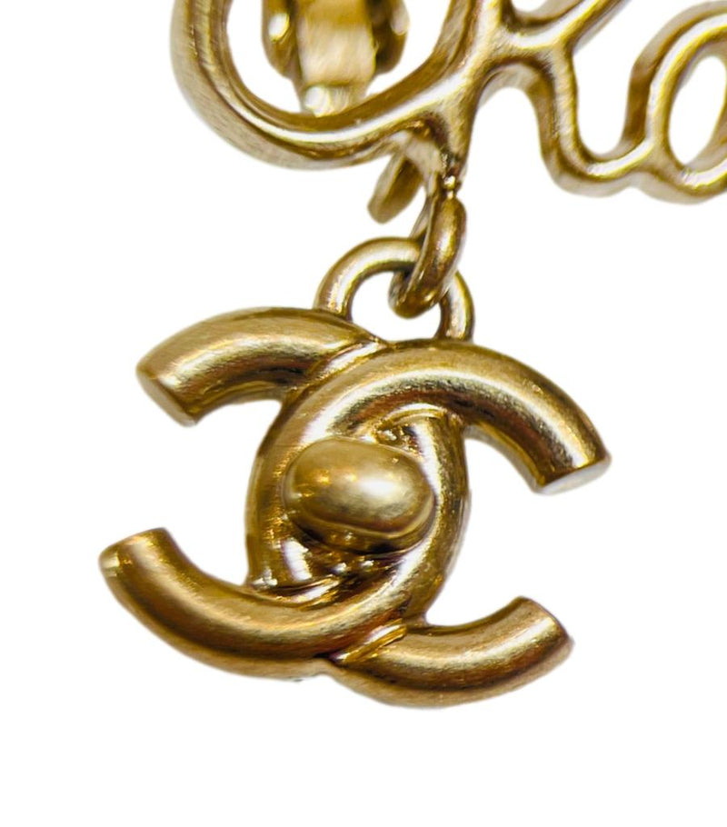 Chanel 'CC' Logo Climber Cuff Clip Earrings