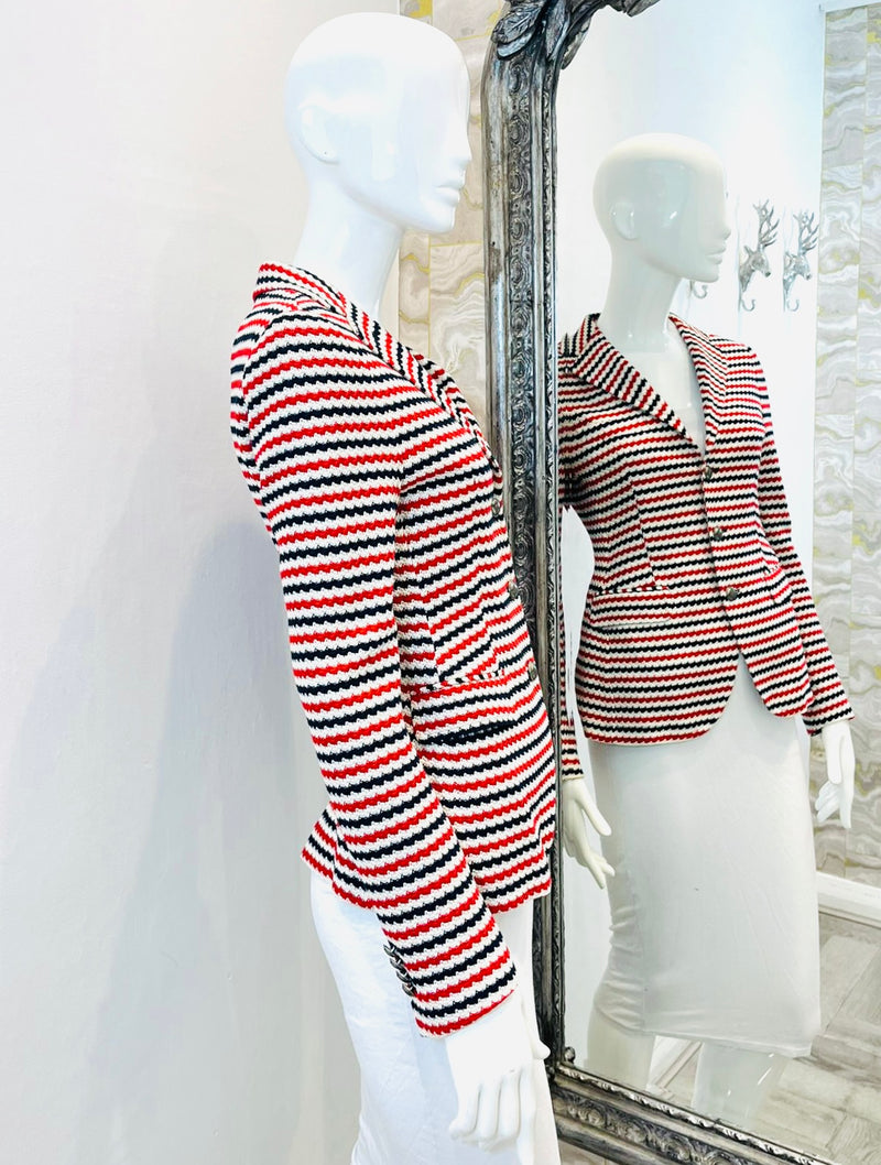 Tagliatore Striped Cotton Blazer/Jacket. Size 42IT