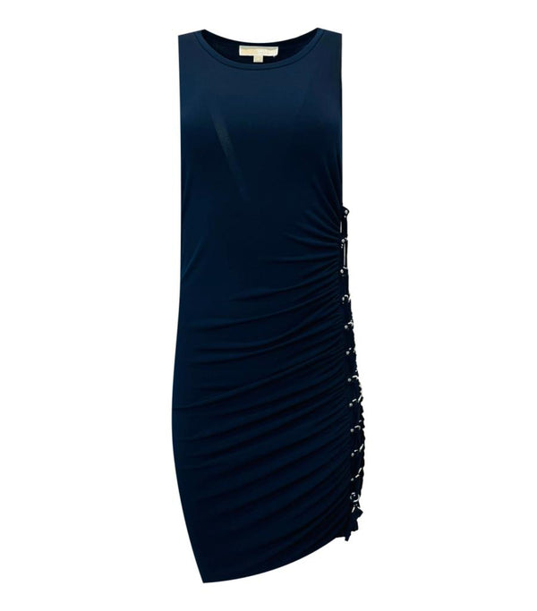 Michael Kors Lace-Up Detail Asymmetric Dress. Size S