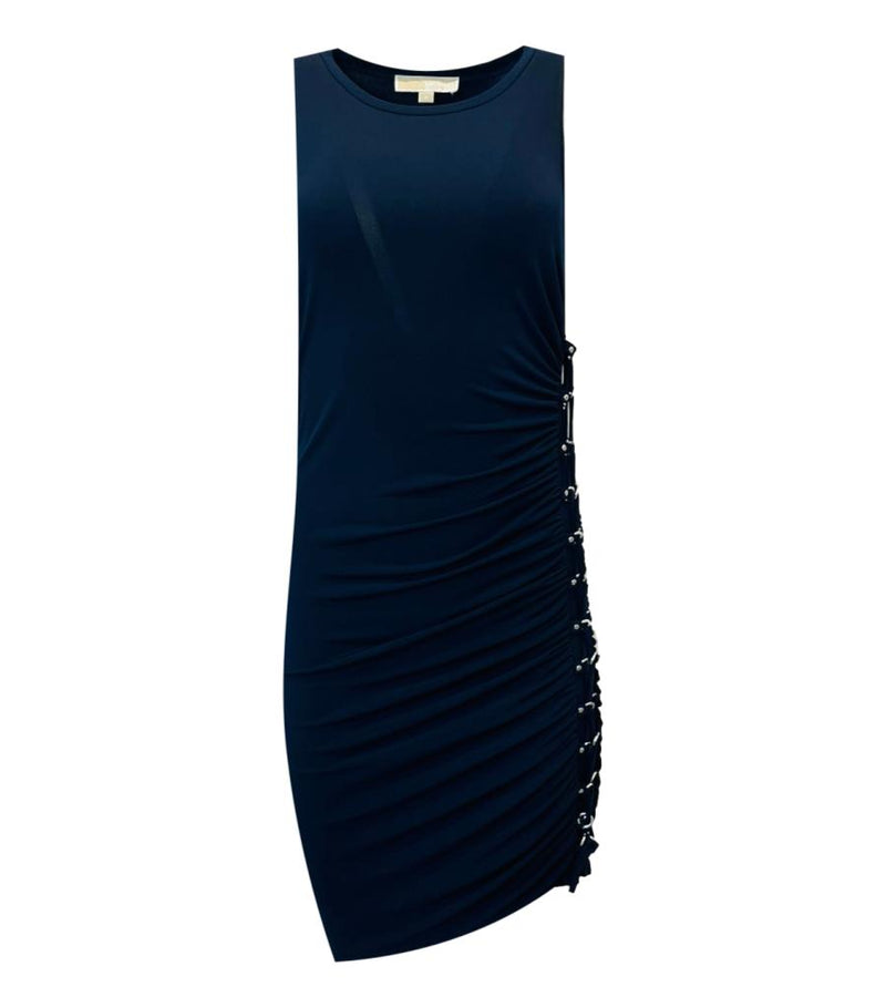 Michael Kors Lace-Up Detail Asymmetric Dress. Size S