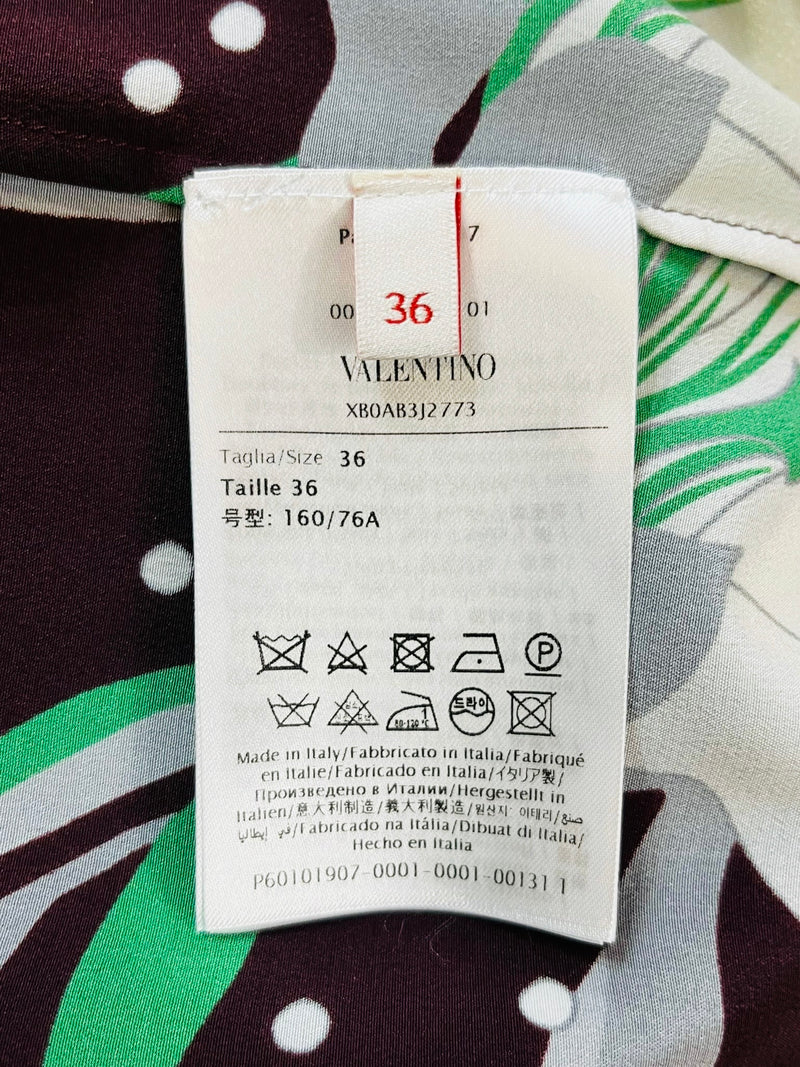 Valentino Silk Printed Shirt. Size 36IT