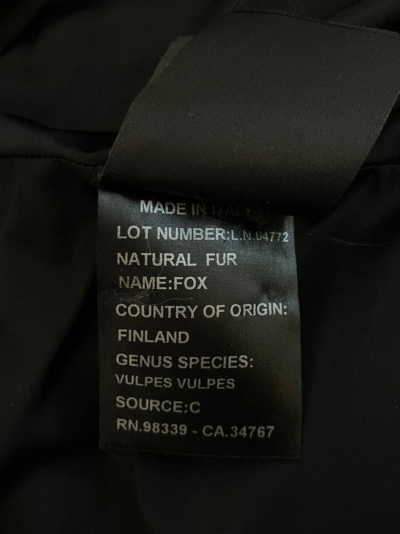 Prada Mink Fur Coat With Fox Collar. Size 44IT