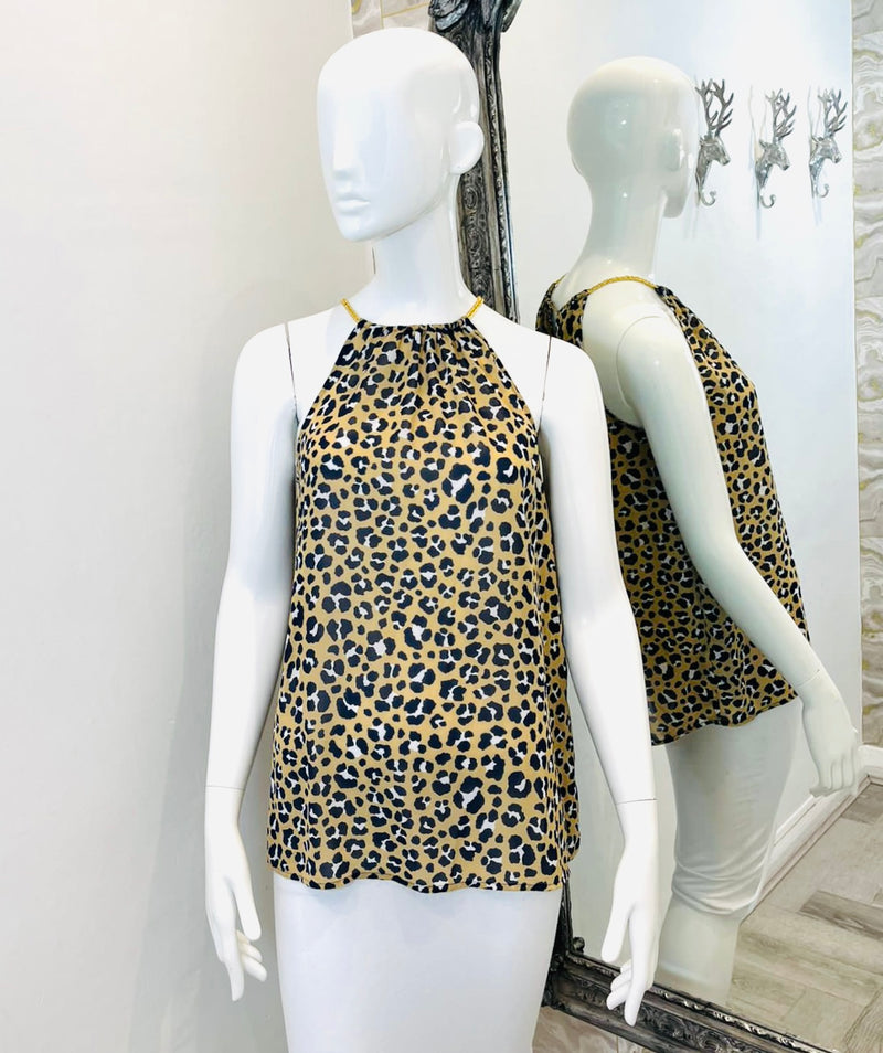 Michael Kors Animal Print Top. Size XS