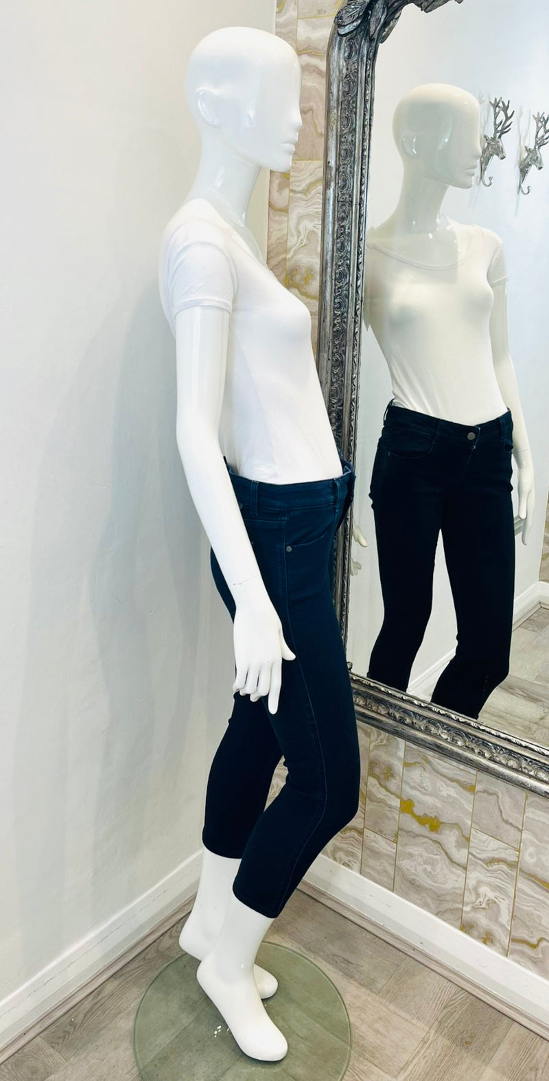Stella McCartney Cropped Skinny Cotton Jeans. Size 26