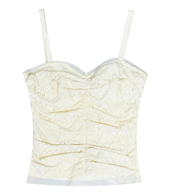 Dolce & Gabbana Cotton Lace Corset. Size 42IT