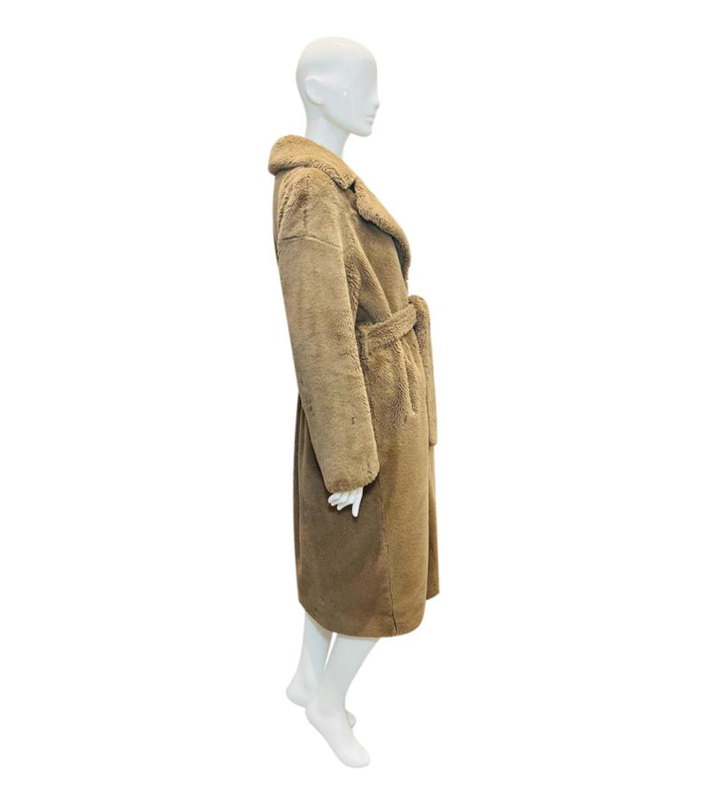Herno Faux Fur Coat. Size 46IT