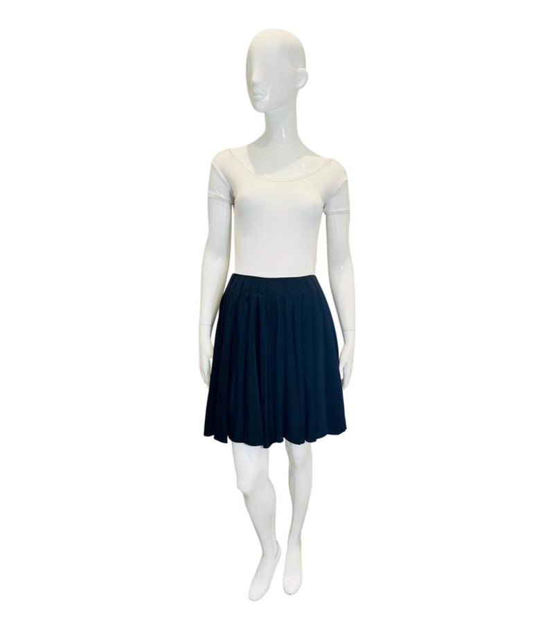 Christian Dior Pleated Silk Skirt. Size 38FR