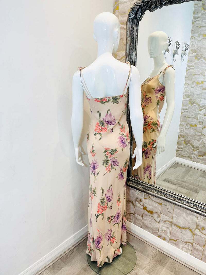 Joseph Silk Floral Maxi Dress. Size 38FR