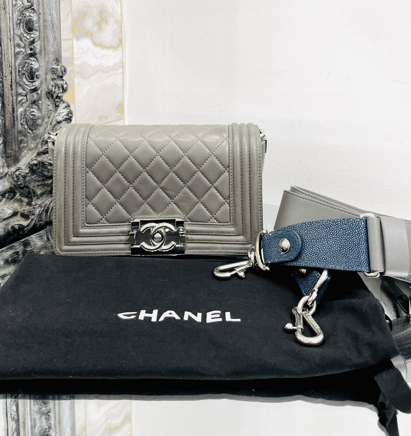 Chanel Ltd Edition Leather & Galuchat Stingray Boy Bag