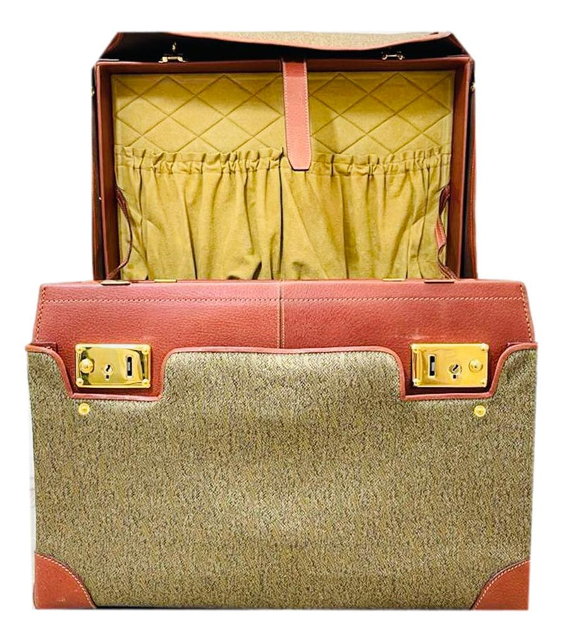 Gucci Vintage Canvas All Over Logo Vanity Bag