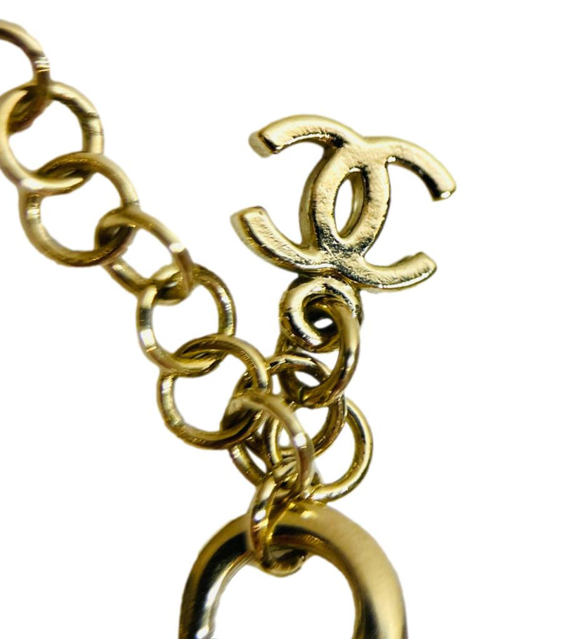 Chanel Ltd Edition Oversized 'CC' Logo Pearl Choker Necklace