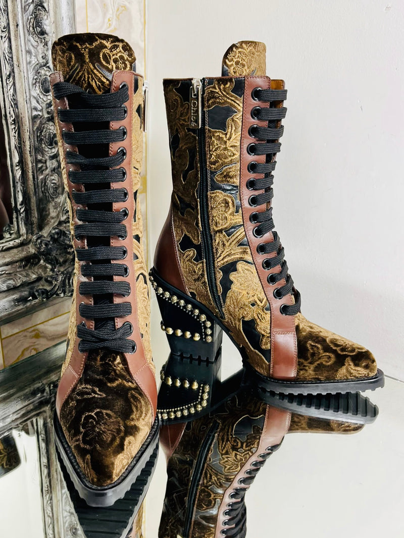 Chloe velvet deals boots