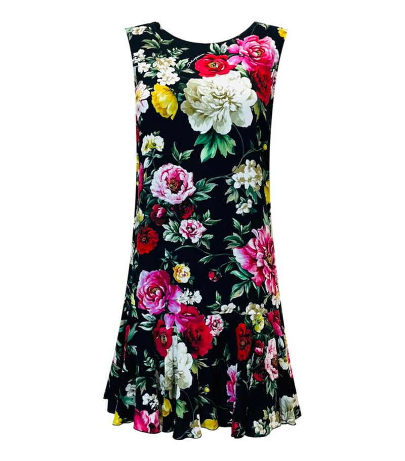 Dolce & Gabbana Floral Rose Print Dress. Size 40IT