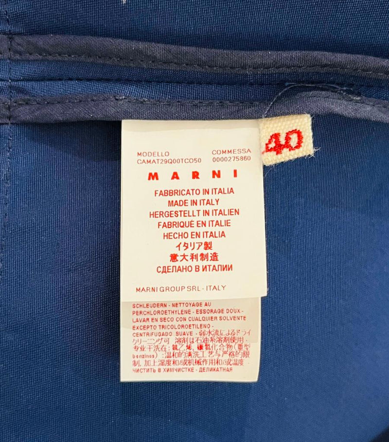 Marni Colour Block Cotton Top. Size 40IT
