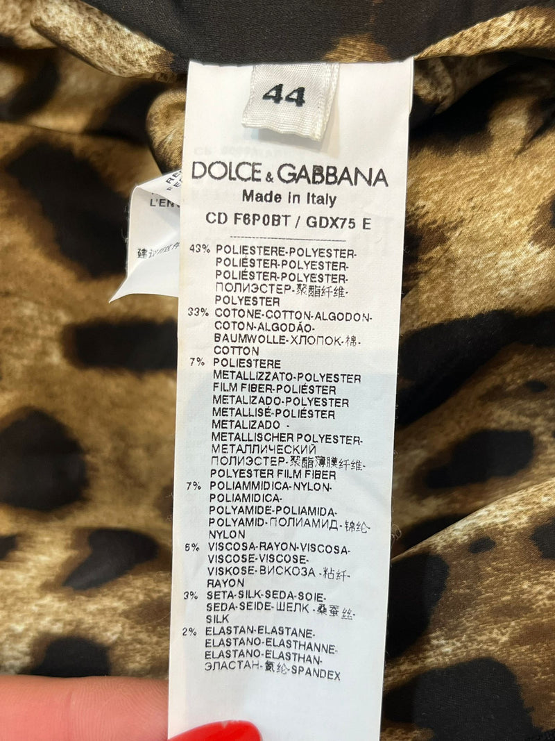 Dolce & Gabbana Brocade & Lame Patchwork Dress. Size 44IT