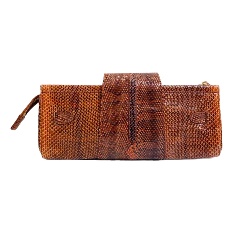 Jimmy Choo Snakeskin Wristlet Clutch Bag