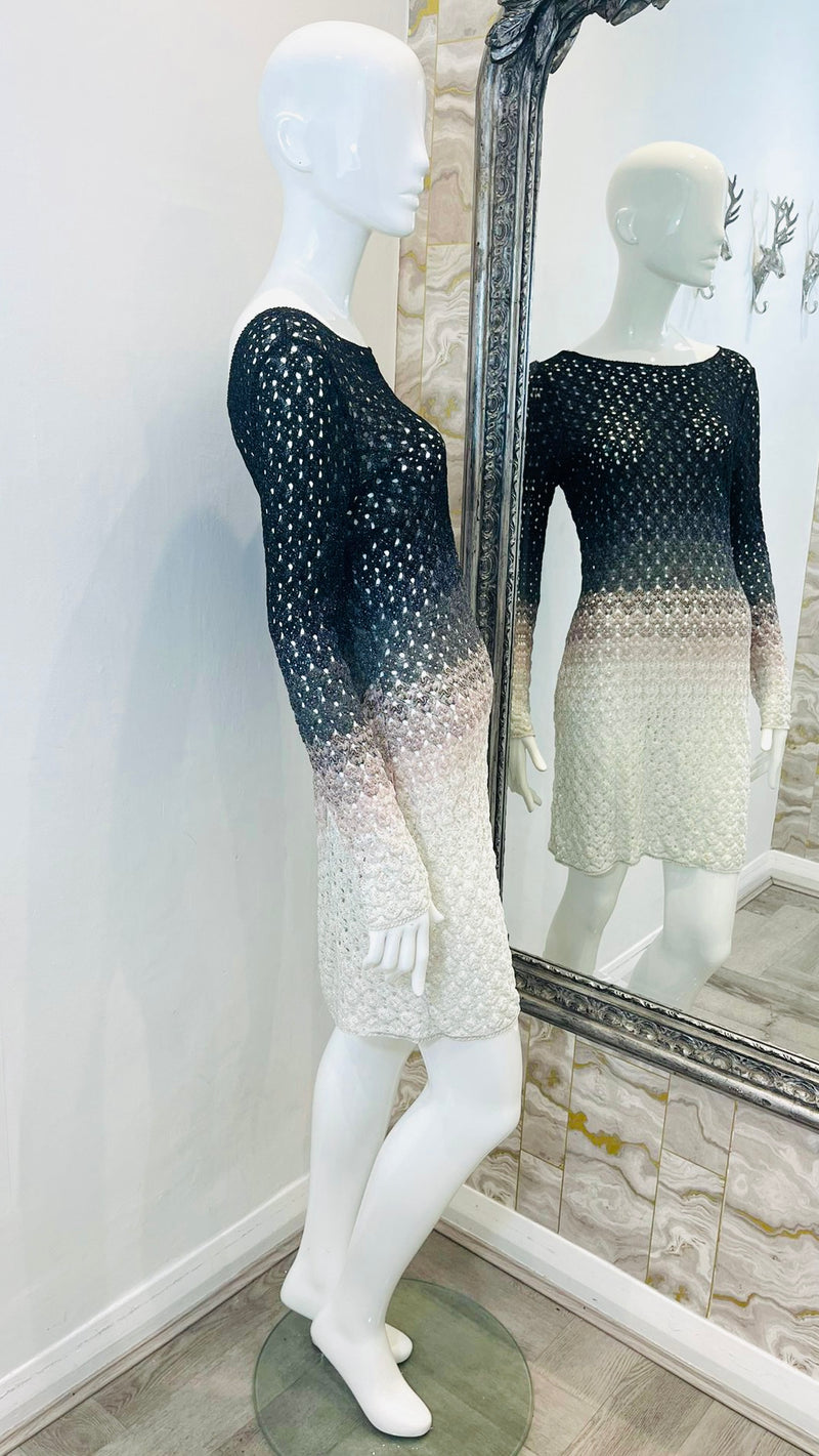 Missoni Crochet Knit Ombre Dress. Size 42IT