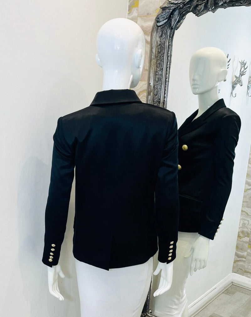 Balmain Tailored Silk Jacket. Size 34FR Shush London