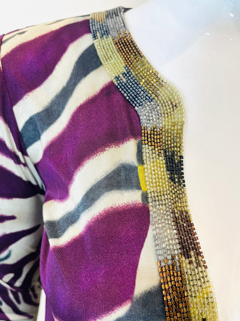 Emilio Pucci Bead Embellished Tunic Top. Size 40IT