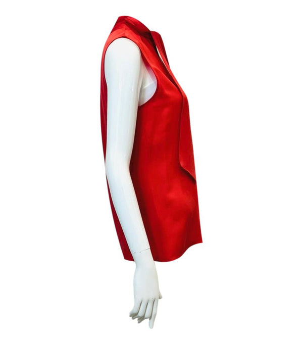 Michael Kors Neck Tie Silk Top. Size S