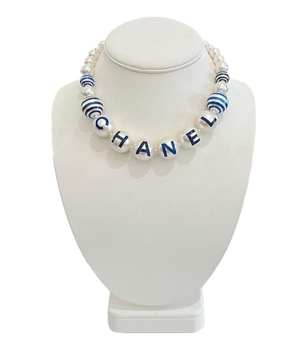 Chanel  Worded Pearl Chocker Necklace From 'La Pausa' Collection