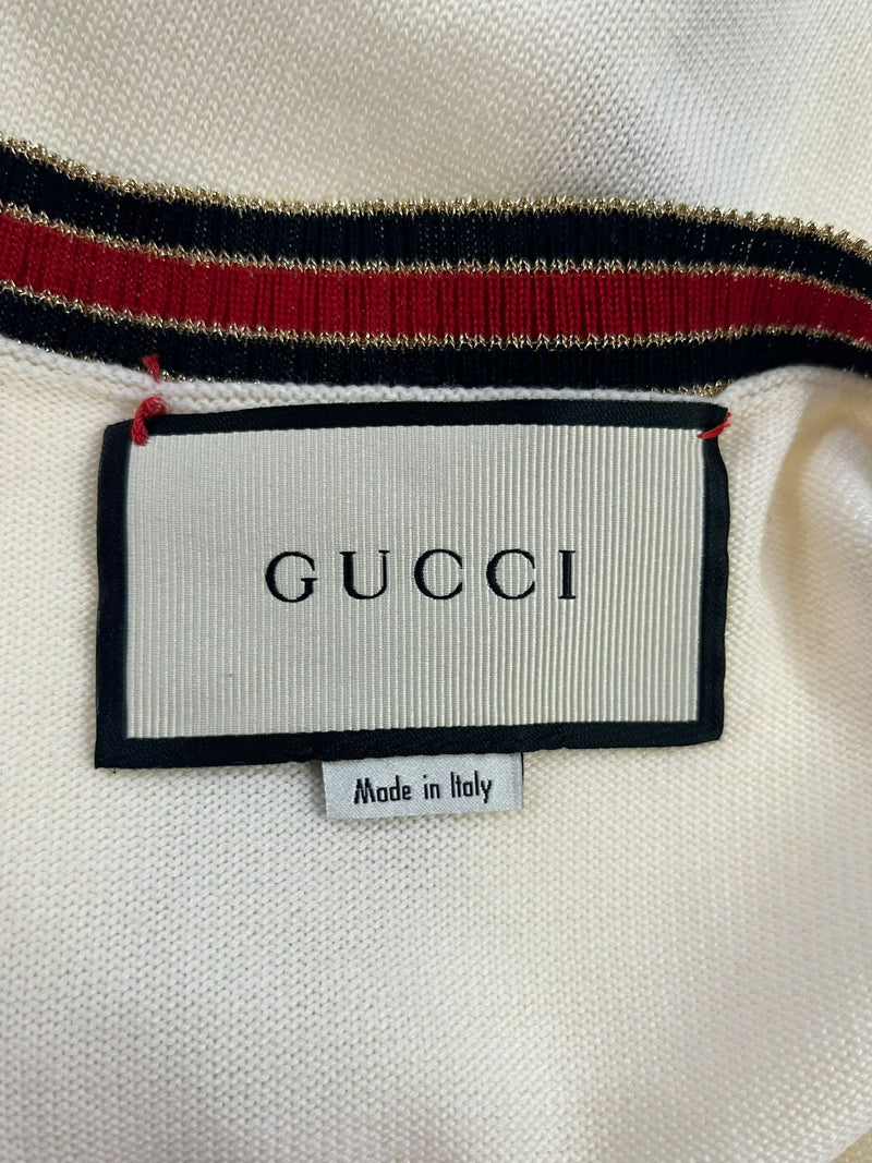 Gucci Wool Cardigan With Pearl Buttons. Size S