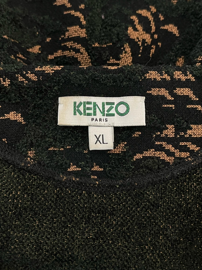 Kenzo Printed Knitted Dress. Size XL