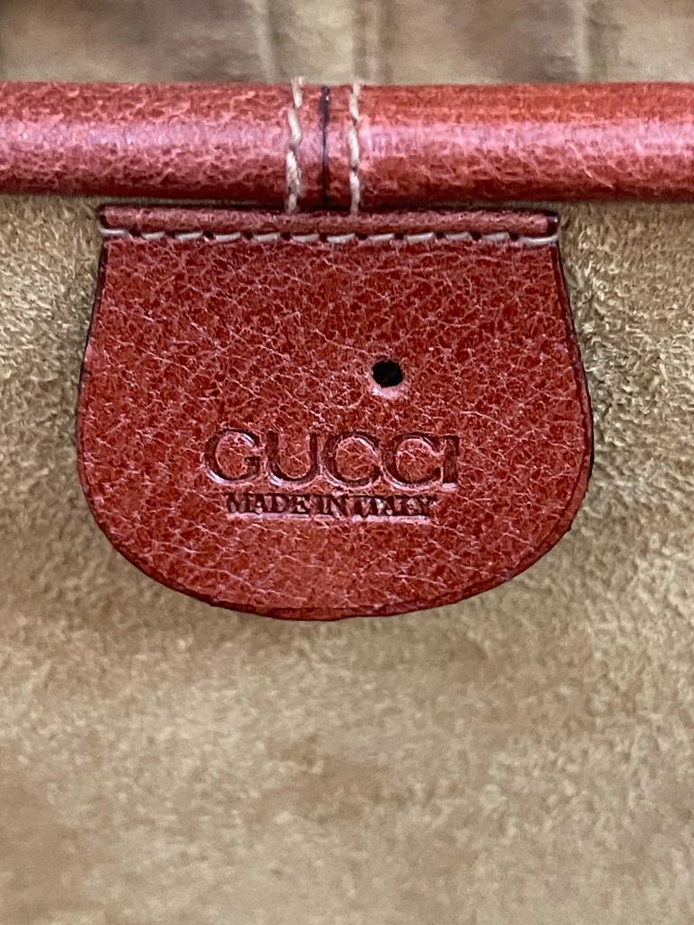 Gucci Vintage Canvas All Over Logo Vanity Bag