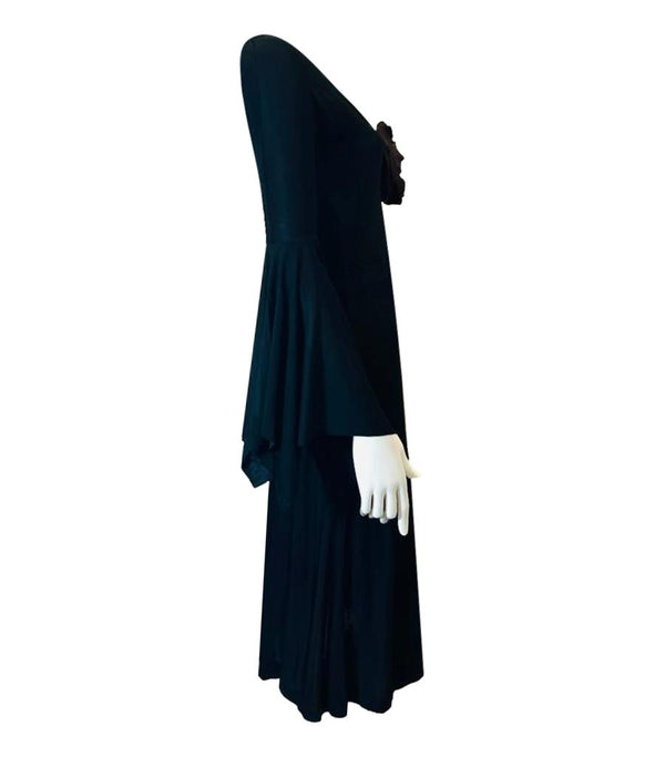 Yves Saint Laurent By Tom Ford Rose Embellished Dress. Size S