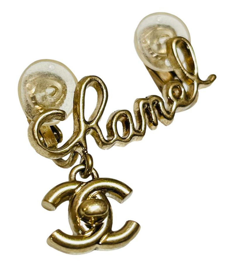 Chanel 'CC' Logo Climber Cuff Clip Earrings