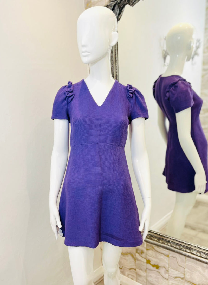 Sandro Woven Mini Dress. Size 36FR