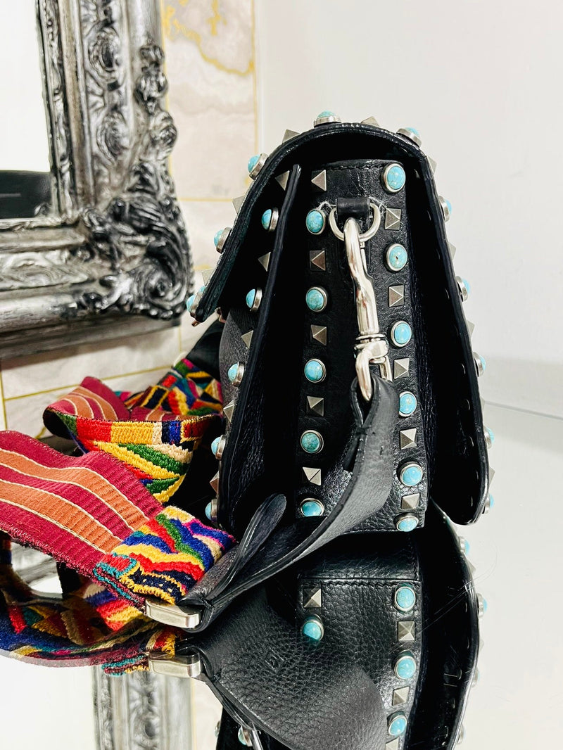 Valentino Leather Guitar Rockstud Bag