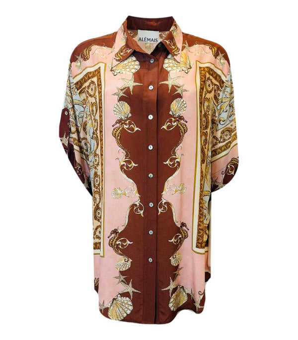 Alemais Silk Shirt. Size 12UK