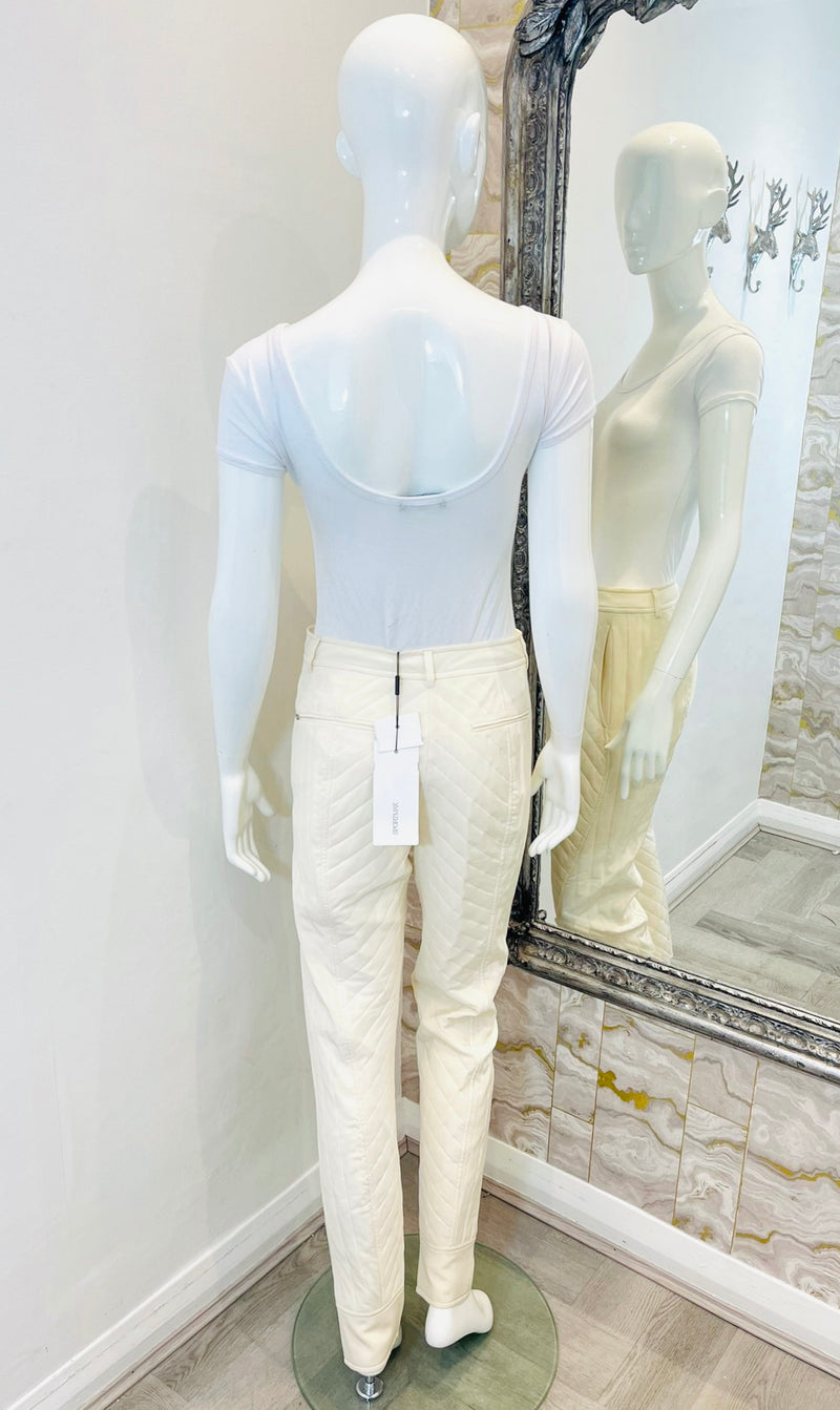 Sportmax Quilted Silk Trousers. Size 36FR