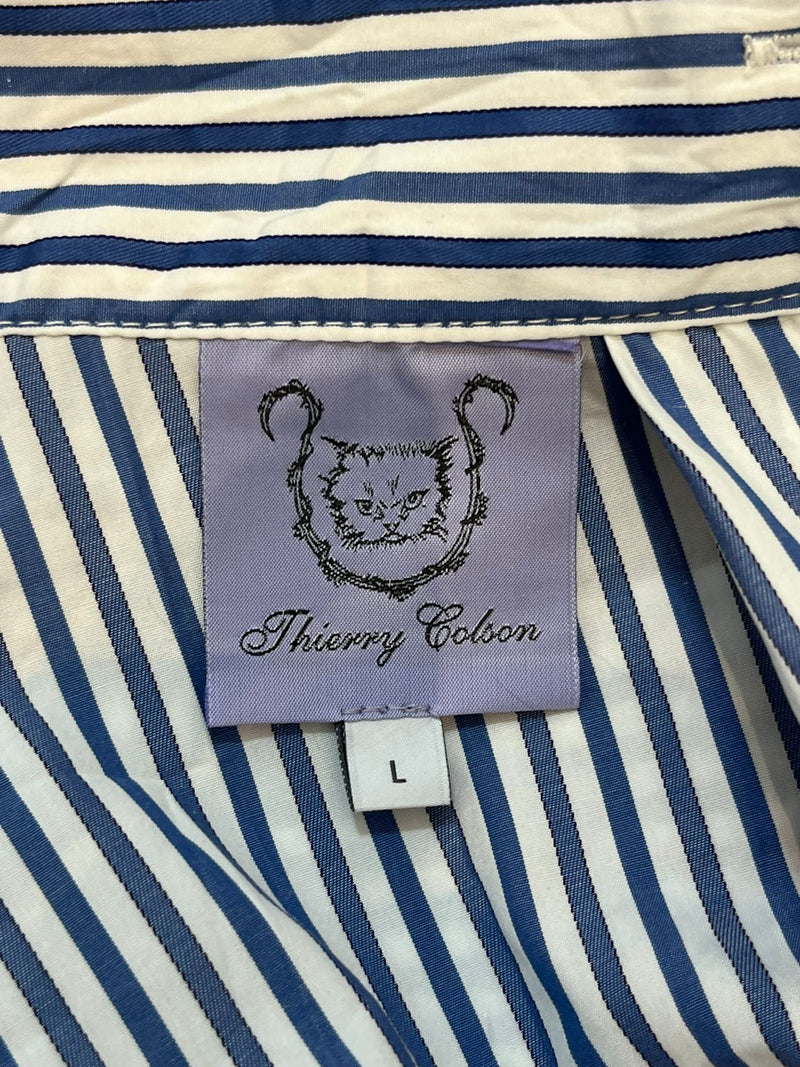 Thierry Colson Cotton Striped Skirt. Size L