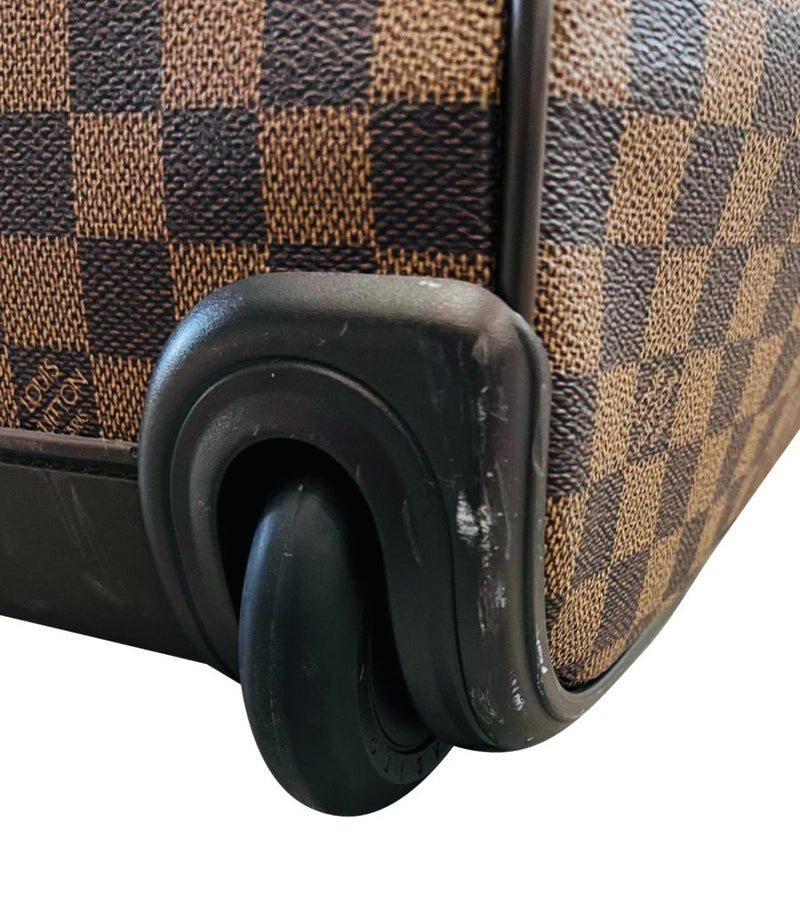 Louis Vuitton Damier Ebene Coated Canvas Eole Convertible Rolling Luggage Bag