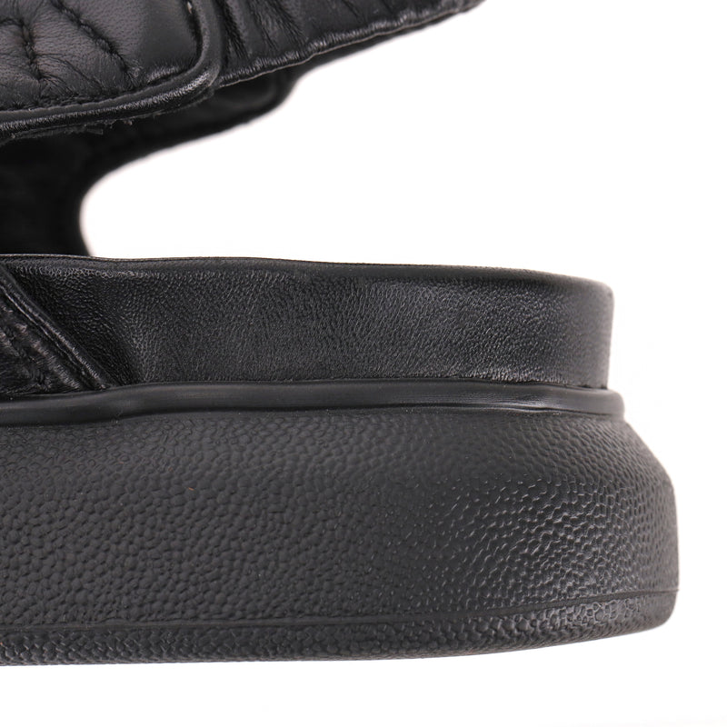 Alexander McQueen Leather Velcro Sandals. Size 40