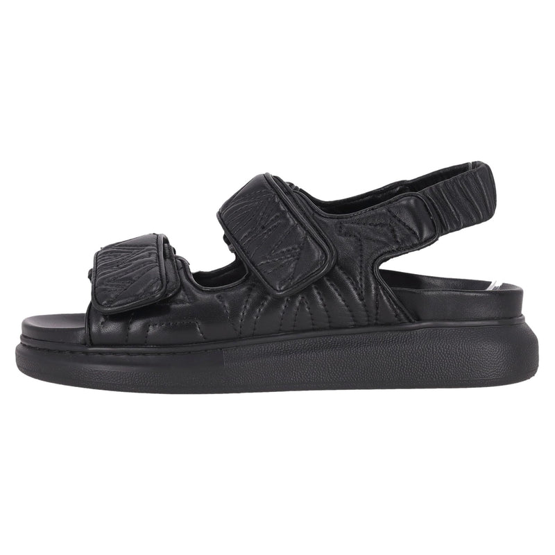 Alexander McQueen Leather Velcro Sandals. Size 40
