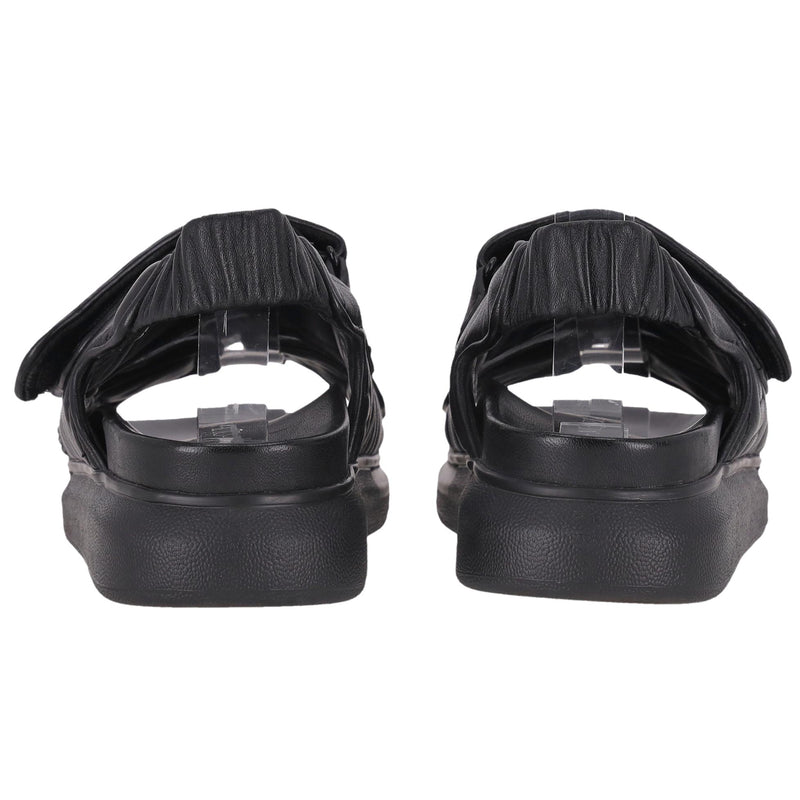 Alexander McQueen Leather Velcro Sandals. Size 40