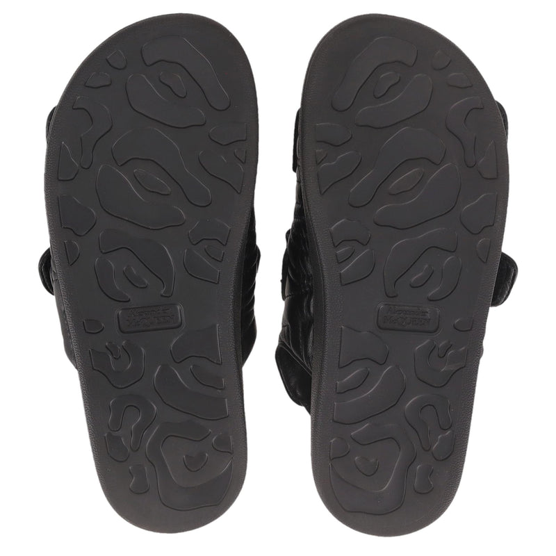 Alexander McQueen Leather Velcro Sandals. Size 40