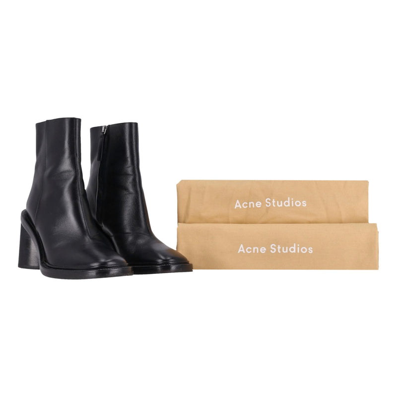 Acne Studios Booker Leather Ankle Boots. Size 35