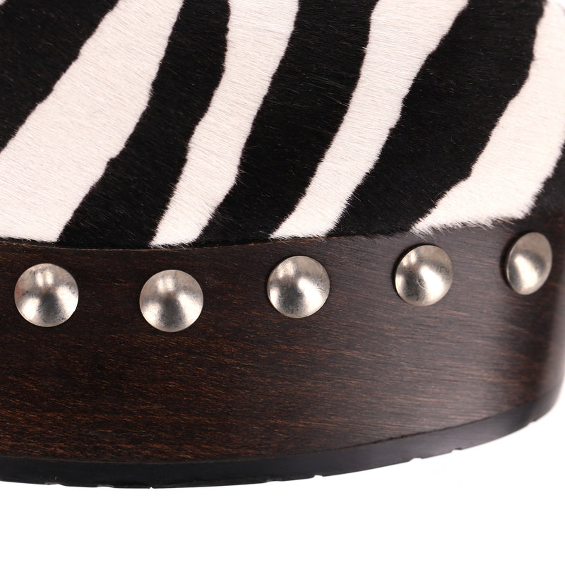 Alaia Zebra Pony Hair Clogs. Size 41
