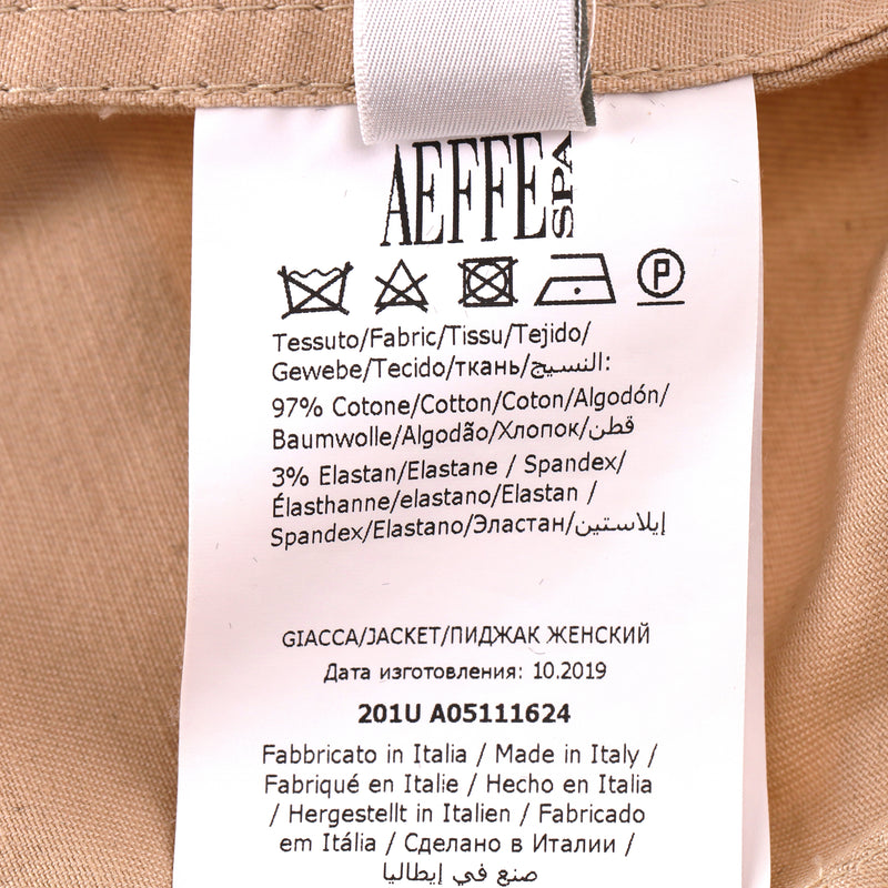 Alberta Ferretti Belted Cotton-Blend Jacket. Size 40IT