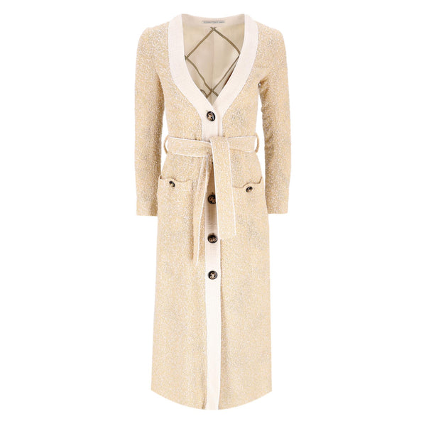 Alessandra Rich Belted Tweed Cardi/Coat. Size 38IT